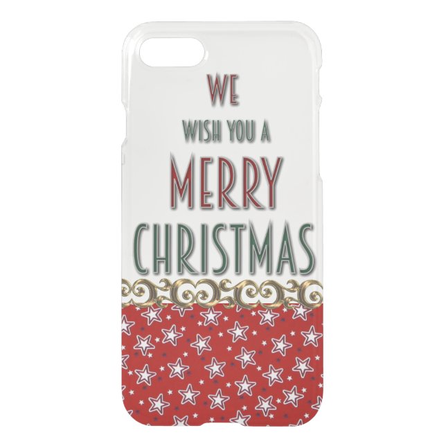 Merry Christmas iPhone 7 Case (Back)