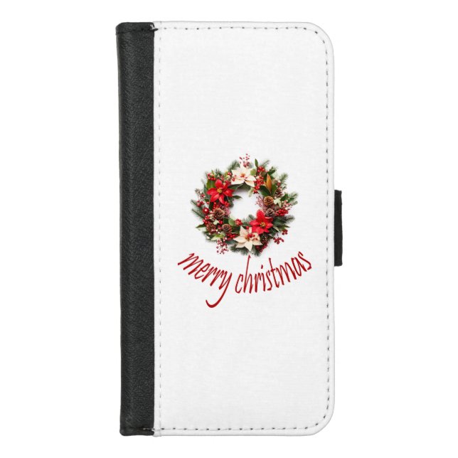 Merry Christmas iPhone Wallet Case (Front)