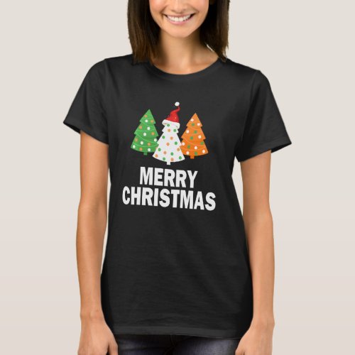 Merry Christmas Irish 3 Tree Ireland Lovers Flag C T_Shirt