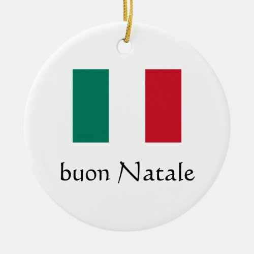 Merry Christmas Italian Ornament