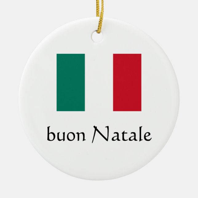 Merry Christmas Italian Ornament (Front)