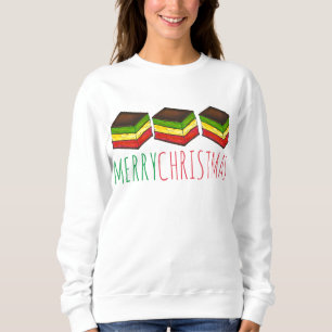 Merry Christmas Italian Rainbow Seven Layer Cookie Sweatshirt