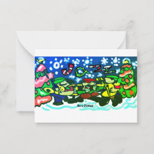 Merry Christmas Jazz music  Mug Invitation Magnet 