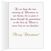 Merry Christmas Jesus Themed Large Greeting Card | Zazzle