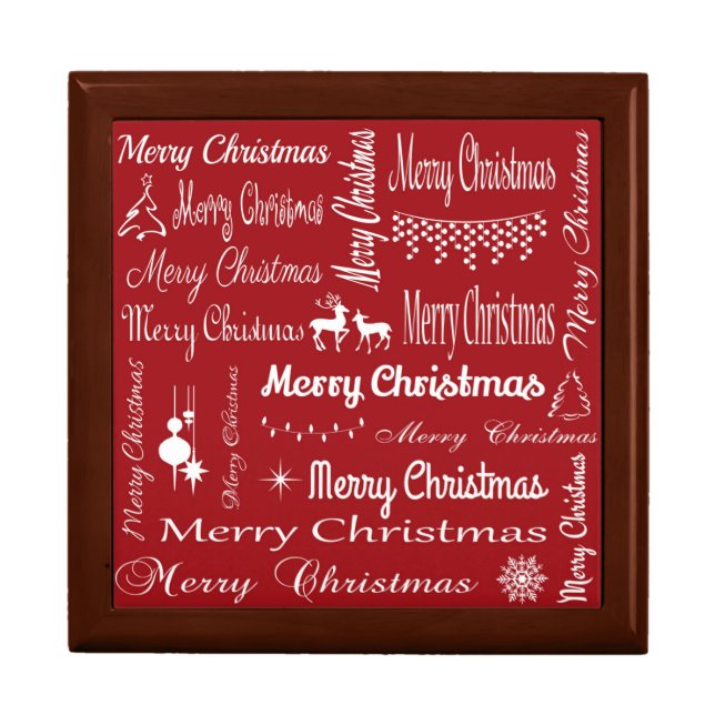 Merry Christmas Jewelry Box (Front)