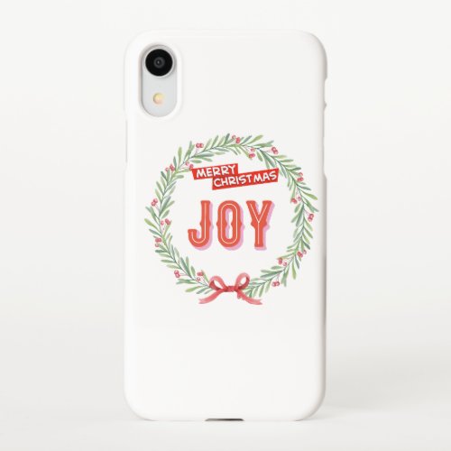 Merry Christmas Joy iPhone XR Case