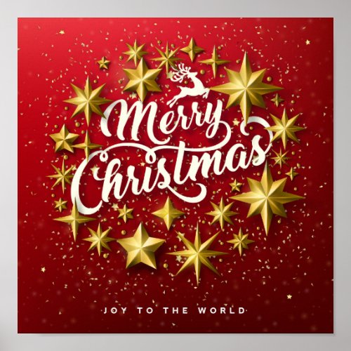 Merry Christmas _ Joy To The World Poster