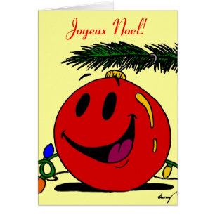 Merry Christmas Joyeux Noel French Christmas Card