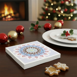 Merry Christmas Kaleidoscope Napkins