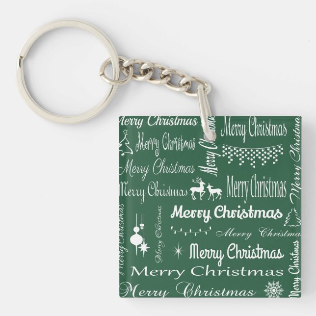 Merry Christmas Keychain (Front)