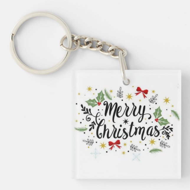 Merry Christmas  Keychain (Front)
