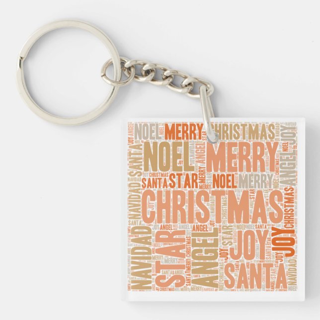 Merry Christmas Keychain (Front)