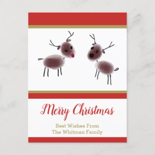 Merry Christmas Kids Art Reindeer Holiday