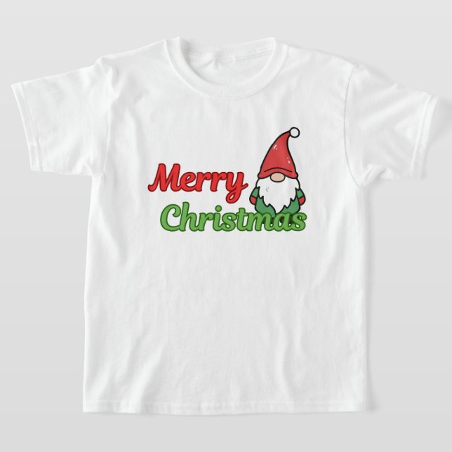 "Merry Christmas" kid's holiday  T-Shirt (Laydown)