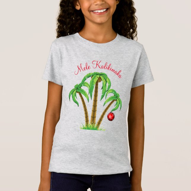 Merry Christmas Kids Shirt-Mele Kalikimaka       T-Shirt (Front)