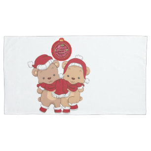 Merry Christmas King Size Pillowcase Design