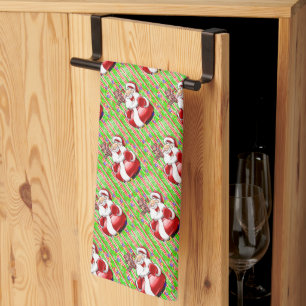 Merry Christmas Kitchen Towels Teddy Bear