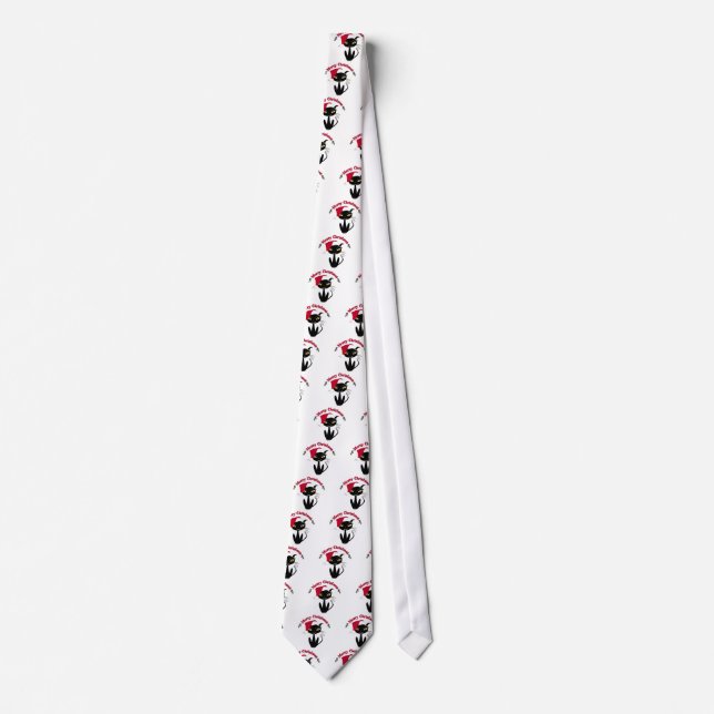 Merry Christmas Kitty Cat Neck Tie (Front)