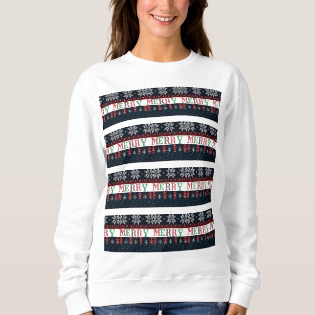  Merry Christmas knit  Sweatshirt (Front)