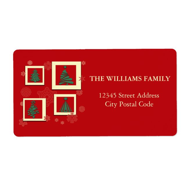 Merry Christmas Label (Front)