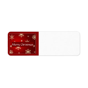 Merry Christmas Label