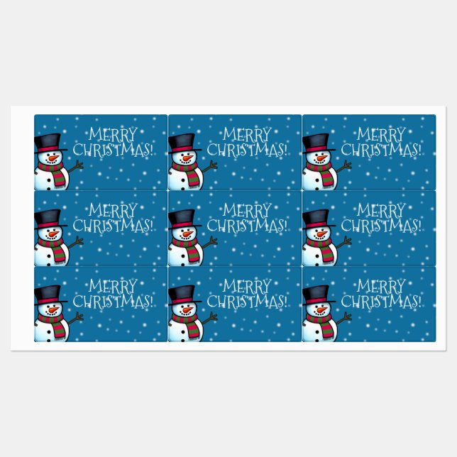Merry Christmas Label (Sheet)