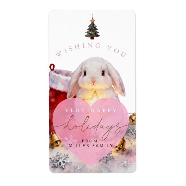 MERRY CHRISTMAS LABEL (Front)