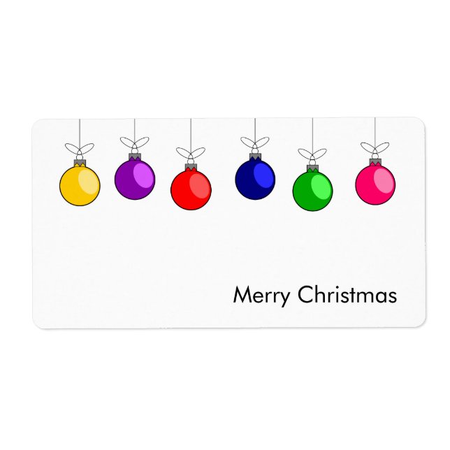 Merry Christmas Label (Front)