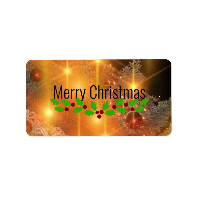 Merry Christmas! Label (Front)