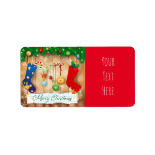 Merry Christmas Label