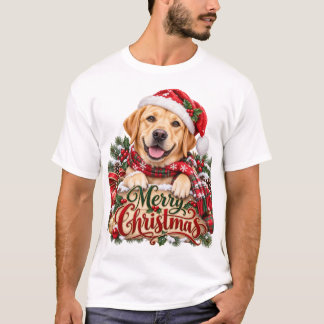 Merry Christmas Labrador Dog T-Shirt
