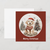Merry Christmas Labrador Retriever Puppy (Front/Back)