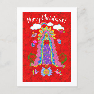 Merry Christmas Lady of Guadalupe Postcard