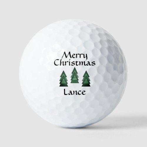 Merry Christmas Lance golf balls by dalDesignNZ