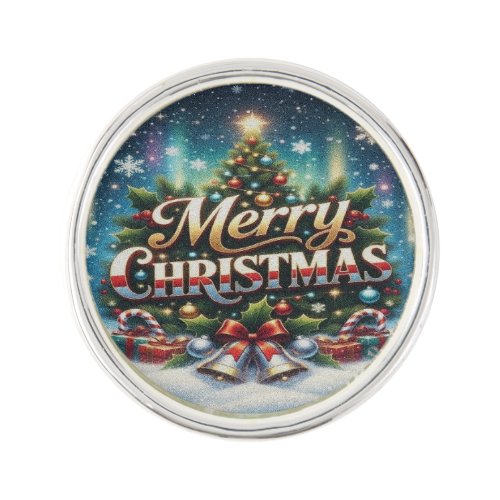 Merry Christmas Lapel Pin