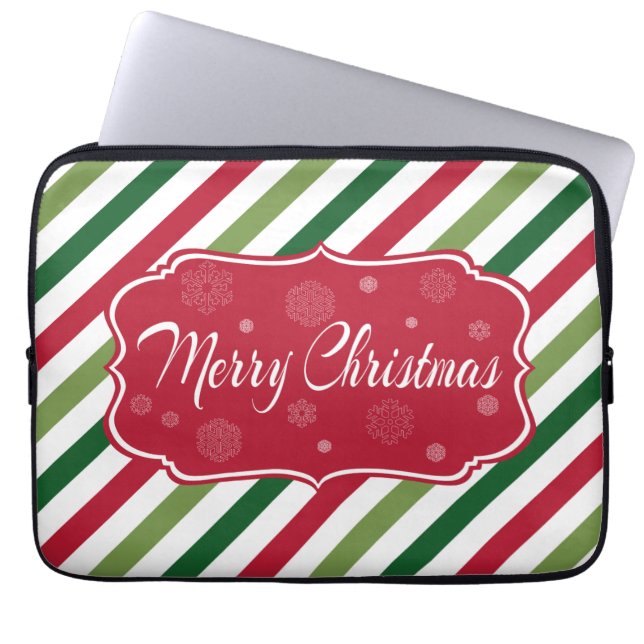Merry Christmas Laptop Sleeve (Front)