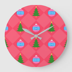 Merry Christmas Large Clock