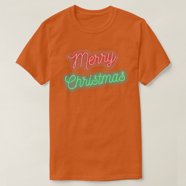 Merry Christmas LED Lights  T-Shirt (Design Front)