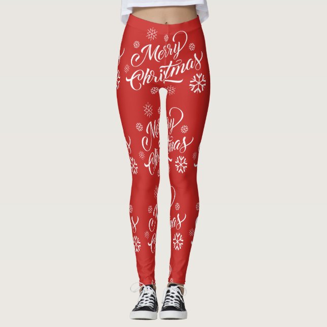 Merry Christmas Leggings (Front)