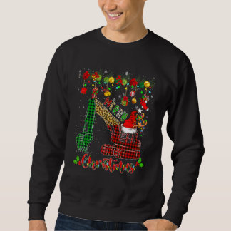 Merry Christmas Leopard Plaid Santa Reindeer Elf E Sweatshirt
