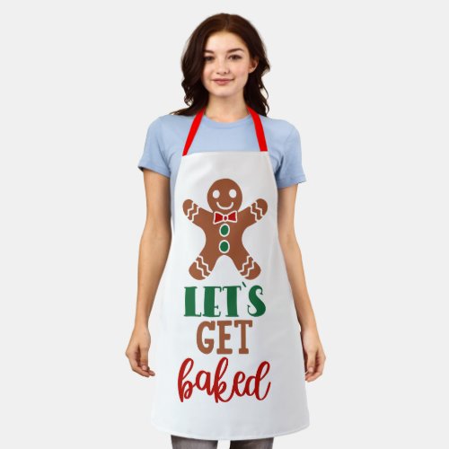 MERRY CHRISTMAS  Lets Get Baked Apron