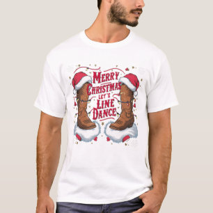 Merry Christmas Let's Line Dance T-Shirt
