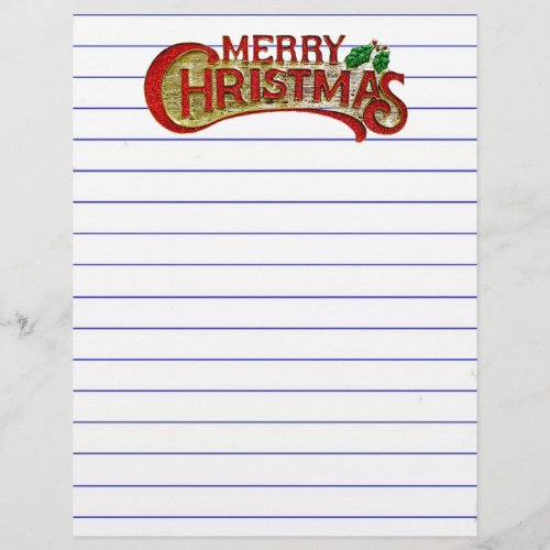 Merry Christmas Letterhead