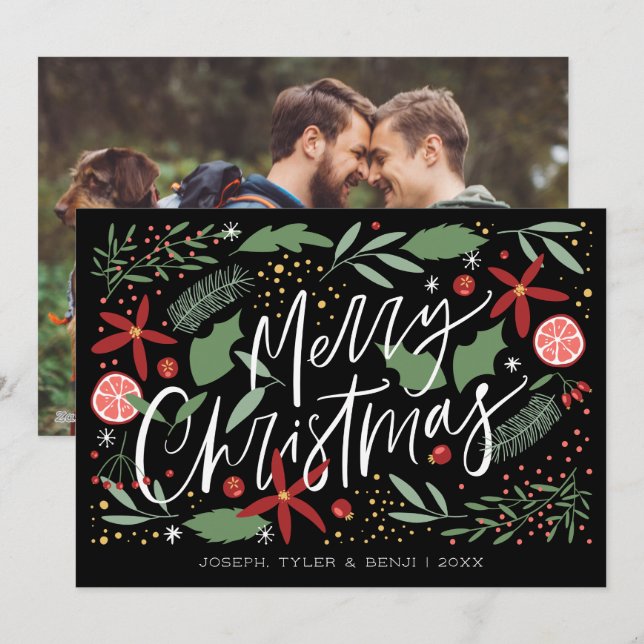 Merry Christmas | LGBT Holiday Photo (Front/Back)