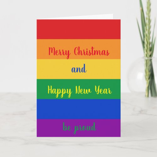 Merry Christmas LGBTQ  Holiday Card