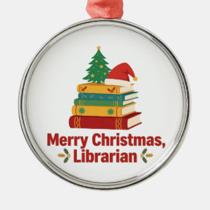 Merry Christmas Librarian Ornament