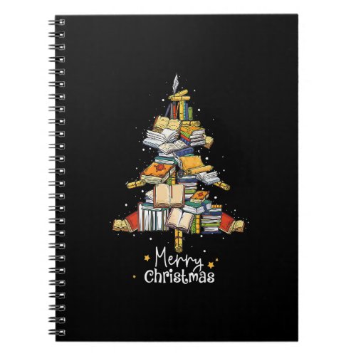 Merry Christmas Library Tree Cute Book Lover Libra