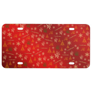 merry christmas license plate