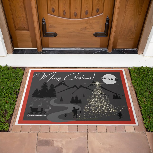 Merry Christmas - Light Up The Night! Doormat (Outdoor)