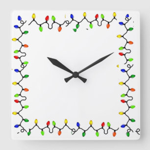 **MERRY CHRISTMAS LIGHTS** CLOCK